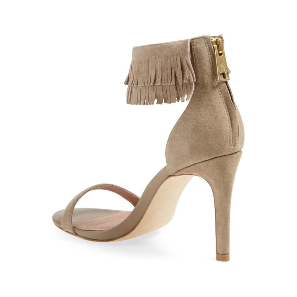 Joie Alek Fringe Ankle Strap Heels - Picture 4 of 8